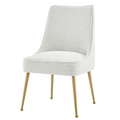 Cedric Set of 2 Dining Chairs in Boucle Beige