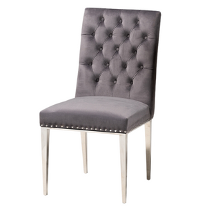 Caspera Set of 2 Dining Chairs in Grey