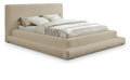 Donata Teddy Fabric Upholstered Full Bed (3 Boxes)