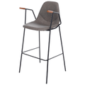 Tanner Mid Century Barstool in Ash Gray
