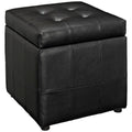 Volt Storage Upholstered Vinyl Ottoman