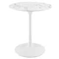 Lippa 28" Round Faux Marble Dining Table