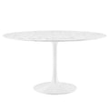Lippa 54" Round Faux Marble Dining Table