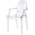 Casper Clear Dining Armchair – Indoor/Outdoor Modern Chair