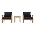 Marina 3 Piece Outdoor Patio Teak Set