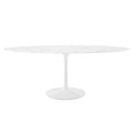 Lippa 78" Oval Faux Marble Dining Table