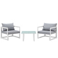 Fortuna 3 Piece Outdoor Patio Sectional Sofa Set