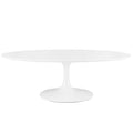 Lippa 48" Oval-Shaped Wood Coffee Table