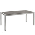 Shore Outdoor Patio Aluminum Dining Table