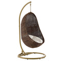 Bean Outdoor Patio Wood Swing Chair