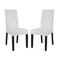 Confer Vinyl Dining Side Chair Set of 2