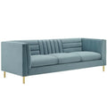 Ingenuity Channel Tufted Performance Velvet Sofa