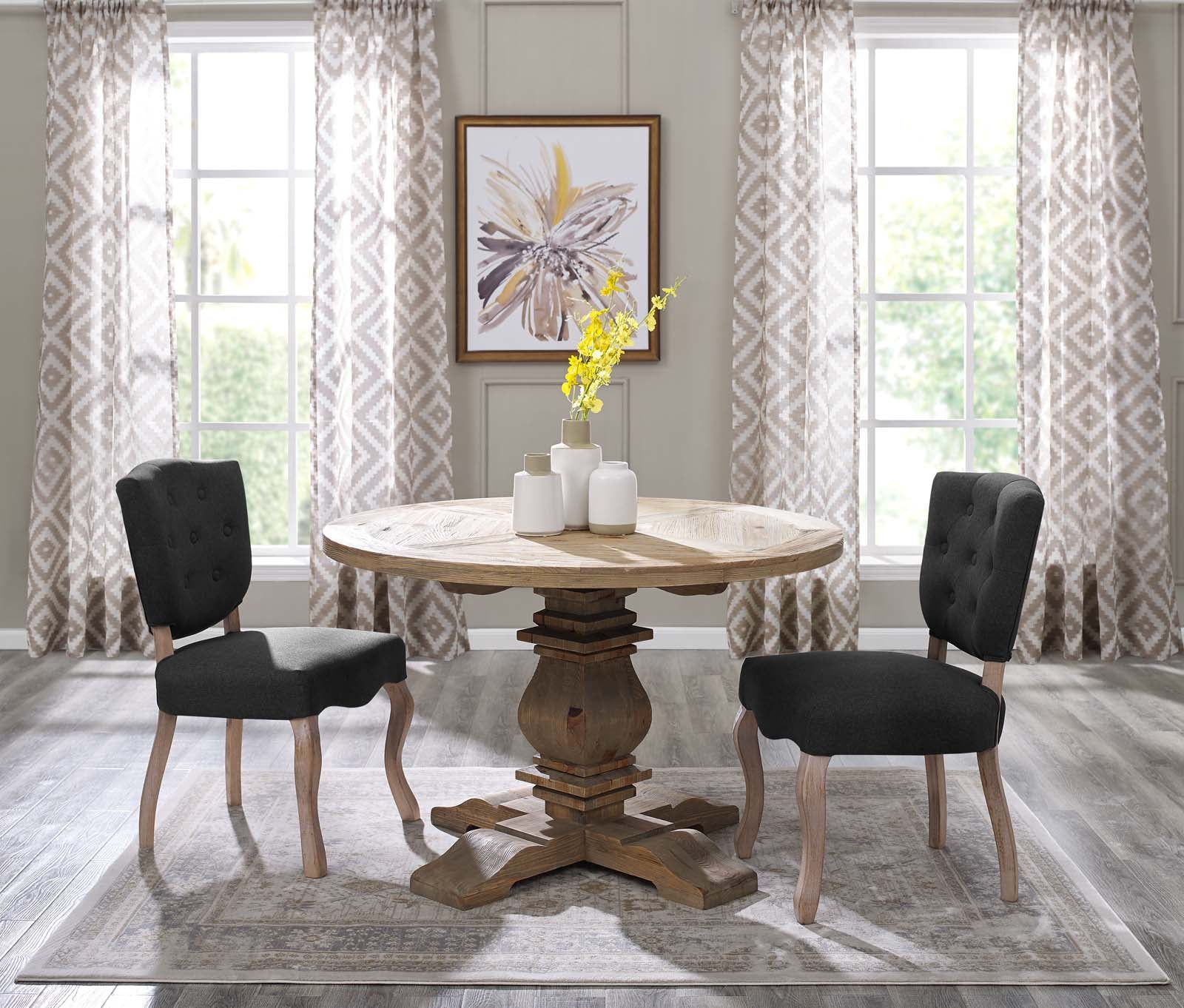 Column Pine Wood Dining Table