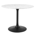 Lippa 40" Round Faux Marble Dining Table