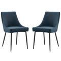 Viscount Upholstered Fabric Dining Chairs Set of 2