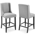 Baron Upholstered Fabric Counter Stool Set of 2