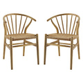 Flourish Spindle Wood Dining Side Chair Set of 2