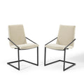 Pitch Upholstered Fabric Dining Armchair Set of 2
