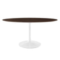 Lippa 60" Oval Cherry Walnut Wood Dining Table