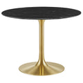 Lippa 40" Round Faux Marble Dining Table