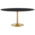 Lippa 60" Round Faux Marble Dining Table