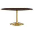 Lippa 60" Oval Wood Dining Table