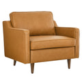 Impart Genuine Leather Armchair in Tan
