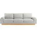Oasis Upholstered Fabric Sofa in Light Gray