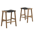 Saoirse Woven Rope Wood Counter Stool Set of 2