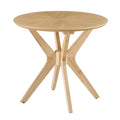 Crossroads 24" Round Wood Side Table