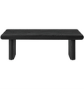 Relic Concrete Textured Coffee Table in Black