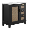 Dixie 36" Solid Wood Bathroom Vanity Cabinet
