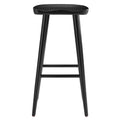 Saville Set of 2 Backless Bar Stools in Black