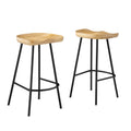 Concord Backless Wood Counter Stools Set of 2
