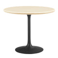 Lippa 36" Round Faux Travertine Dining Table