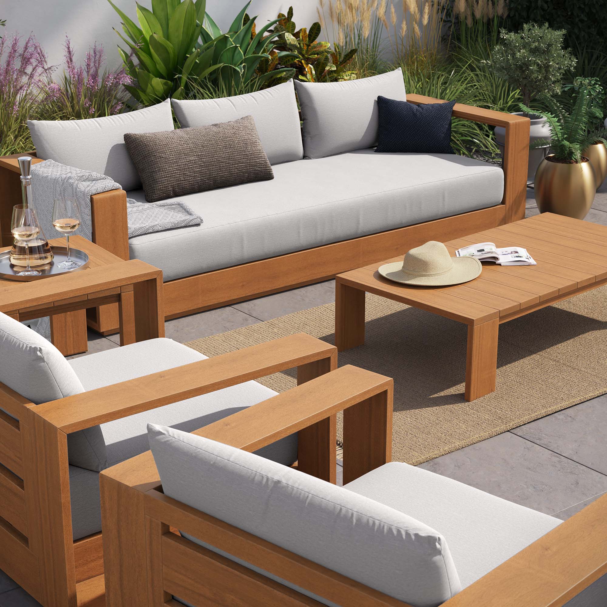Tahoe 5-Piece Outdoor Patio Set