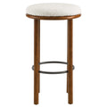 Fable Set of 2 Boucle Fabric Bar Stools