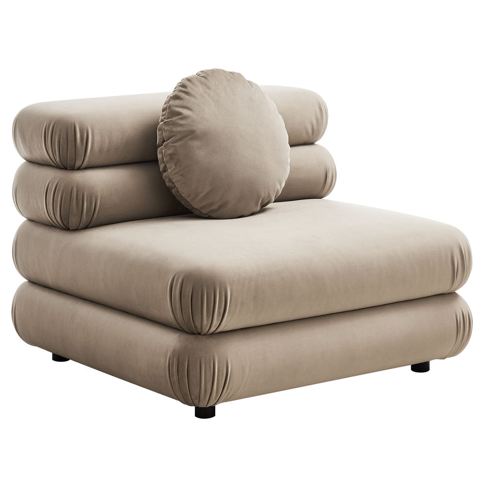 Jubilee Armless Chair in Taupe