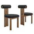 Torian Boucle Fabric Dining Chair Set of 2