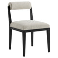 Kai Fabric Dining Chair Set of 2 in Salt
