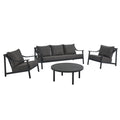 Terrace 4-Piece Outdoor Patio Aluminum Furniture Set