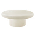Argos Indoor-Outdoor Round Concrete Coffee Table in White