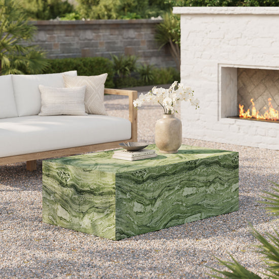 Jordana Concrete in Green Marble