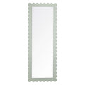 Emmeline Scalloped Rectangle Floor Mirror