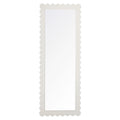 Emmeline Scalloped Rectangle Floor Mirror