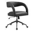 Pinnacle Vegan Leather Office Chair in Black
