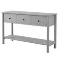 Emmeline 3-Drawer Scalloped Console Table