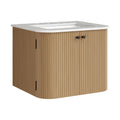 Zia 24" Wall-Mount Bathroom Vanity with Marble Sink