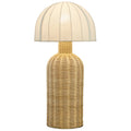 Santo Rattan Table Lamp With Dome Shade