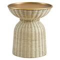 Lazaro Round Rattan Side Table
